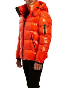 Veste d'hiver pour homme, veste matelassée de style streetwear, design personnalisé, capuche, col montant, veste matelassée fine pour homme 2026 - Product Image 1