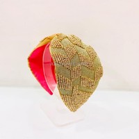 Nouvelle collection de turbans à thème traditionnel, broderie à la main, crêpe pur, forme de feuille nouée, bandeaux indiens personnalisés avec perles