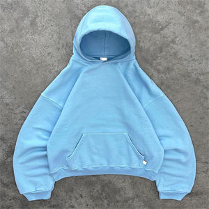 Personnalisé 450 GSM Boxy Poids lourd Épaule lourde Poids lourd Coton Surdimensionné Polaire Kanye West Hoodie - Product Image 5