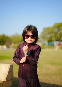 Classique Long coton enfants Shalwar Kameez avec gilet garçons pakistanais indien traditionnel Eid tenue de fête de mariage élégant - Product Image 3