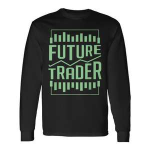 T-shirt à manches longues pour les futurs traders boursiers, T-shirts promotionnels pour les futurs traders boursiers - Product Image 1