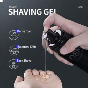 Gel à raser en mousse à étiquette privée, crème à raser pour peaux sensibles, soin quotidien <span class=keywords><strong>de</strong></span> la barbe pour hommes - Product Image 4
