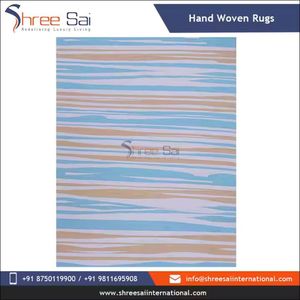 Tapis modernes multicolores en laine tissée à plat fabriqués à la main avec des nuances vibrantes pour chaque espace de vie. - Product Image 2