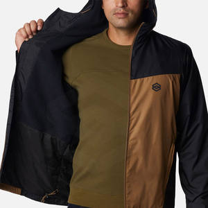 Chaqueta cortavientos de cuello alto ligera de calidad premium para hombre a prueba de viento para invierno - Product Image 2