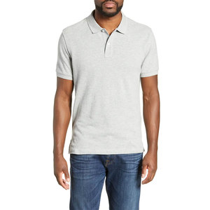 Polo de golf pour homme 2025 OEM, 100 % coton biologique, écoresponsable, de luxe, à manches courtes, boutonné, pour l'été - Product Image 1
