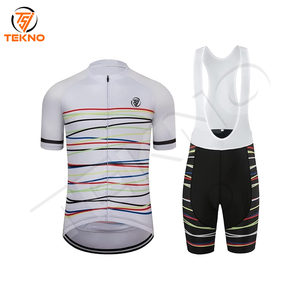 Kit de ciclismo para hombre, diseño de sublimación impreso personalizado, tela ligera transpirable, Ideal para ciclistas adultos, uniformes de ciclismo - Product Image 4
