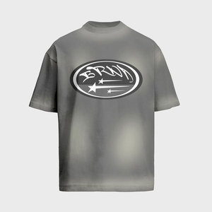 T-shirt en coton imprimé surdimensionné de haute qualité de dernière conception vente en gros de T-shirt d'été à manches courtes vintage - Product Image 5