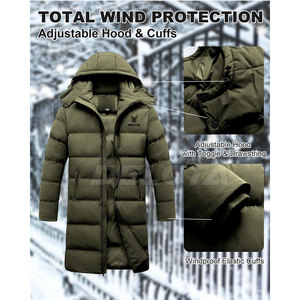 2026 Solid Color Casual Wear <b>Long</b> Winter <b>Jacket</b> Apparel Clothing <b>Long</b> Winter <b>Jacket</b> Windproof <b>Long</b> Winter <b>Jacket</b> - Product Image 2