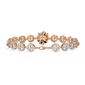 Fabulosa Pulsera de Diamantes Cultivados en Laboratorio de Oro de 18k, Elegantes Brazaletes de Diamantes - Product Image 1