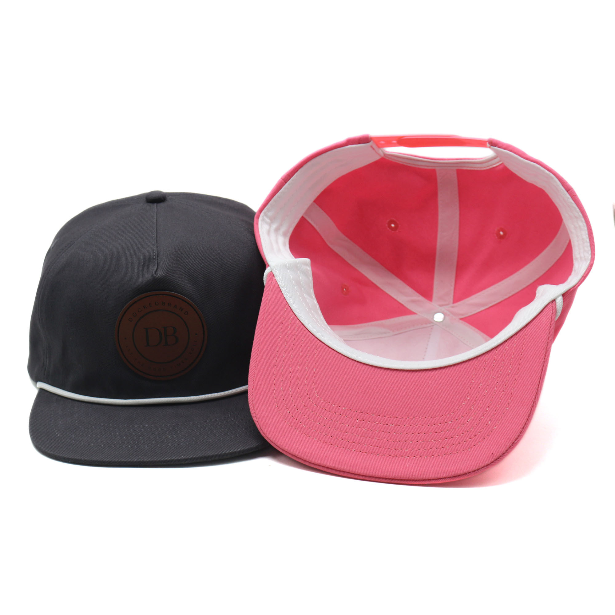 Custom Unstructured 5 Panel Vintage Cotton Snapback Cap