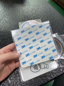 Tag RFID Riutilizzabile 25x35mm in Epossidica/Acrilico, Carta PVC con Chip NTAG215, Mini NFC con Codice QR 13.56MHz Impermeabile WeiTai per Controllo Accessi - Product Image 5