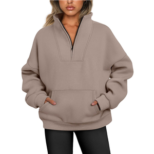Sudadera con Capucha Extra Grande Personalizada para Mujer, Sudadera de Algodón y Poliéster, Sudadera con Capucha y Cremallera a Prueba de Moda - Product Image 2