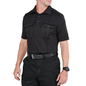 Conjunto de Uniforme de Seguridad Negro con Logotipo Personalizado para Hombre / Camisa de Manga Corta y Pantalones Cortos / Colores Personalizados Disponibles / Ropa de Trabajo de Otoño - Product Image 2