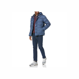 Veste d'hiver pour hommes avec logo personnalisé Manteau en coton à col montant pour le printemps et l'automne Tendance Mode Style décontracté pour les jeunes - Product Image 4