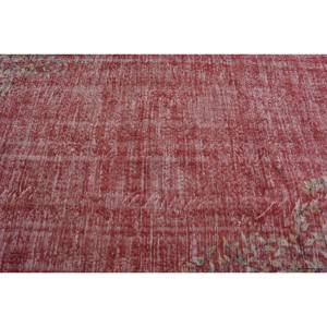 พรมตุรกีโบราณสีแดง7.3ft x พื้นที่ขนาดใหญ่5.5 x ขนสัตว์หญ้าทะเลเย็บปะติดปะต่อกันลวดลายหนา10มม. สำหรับห้องนั่งเล่นที่บ้านด้านหลังเป็นยาง - Product Image 5