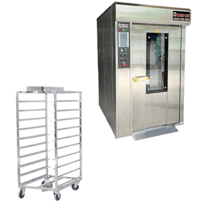 เตาอบขนมปังเบเกอรี่12ถาดเตาอบแบบหมุน380V 220V สายการผลิตขนมปัง1ปี - Product Image 1