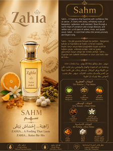 ZAHIA SAHM Extrait de Parfum 50ml – Spray de Parfum Premium pour Homme – Parfum Boisé, Floral et Épicé Longue Durée – Style Luxe Moderne - Product Image 2