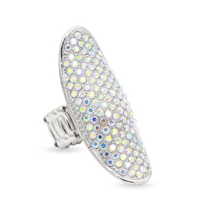 Anello elasticizzato in cristallo AB, - Product Image 2