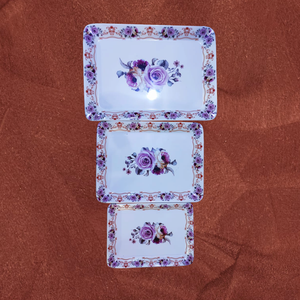 Ensemble de plateaux de service en mélamine avec logo personnalisé en gros plateaux roulants des fabricants plateau de service en mélamine en plastique de qualité supérieure - Product Image 3