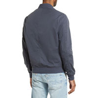 Blouson Bomber Homme OEM en Taslan Enduit Camouflage avec Fermeture Éclair Intégrale, Poches, Imperméable, Coupe-Vent, Ourlet Côtelé, pour Sports de Plein Air et Tenues Formelles