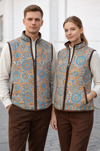 Veste de chef unisexe Vesbhusha à manches courtes, impression numérique, polyester/coton, détection des aiguilles, uniforme de restaurant et de bar - Product Image 6