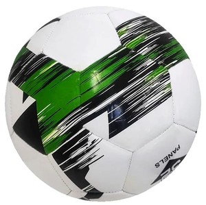 Matériau en cuir PVC écologique de haute qualité Ballons de football officiels Taille 5 Vessie en butyle Collé thermique Personnaliser la conception de logo - Product Image 3