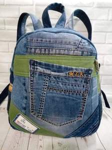 Mochila de Mezclilla Champ King de Primera Calidad, 100% Algodón, 300g, Moda Ecológica, Hecha a Mano, Estilo Vintage, Casual, Venta al Por Mayor - Product Image 3