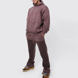 Best Selling Hooded <b>Pullover</b> <b>Men</b> Tracksuits Winter Wear Custom Solid Color Breathable Casual Lightweight - Product Image 1