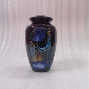 Urnas de Cremación de Aluminio Art Deco Hechas a Mano, Cilíndricas, Capacidad de 1-2L, Impresión Personalizada, Artículos Funerarios - Product Image 1