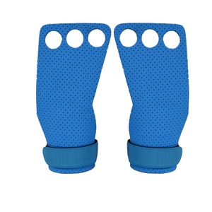 Empuñaduras de mano de gimnasia de cuero ajustable de alta resistencia, ejercicio de entrenamiento cruzado, soporte de muñeca, levantamiento de pesas, protección de alta resistencia - Product Image 4