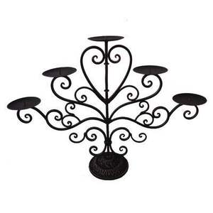 Candelabros para interiores de Metal negro más vendidos en Europa, montados en la pared para decoración del hogar para Navidad - Product Image 2