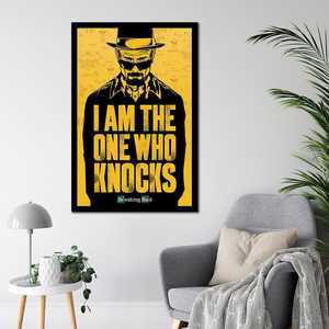 Póster Decorativo de Breaking Bad, Impresión Digital 'I Am One for Who Knocks', Poliéster Resistente, Decoración para Hogar y Oficina - Product Image 3