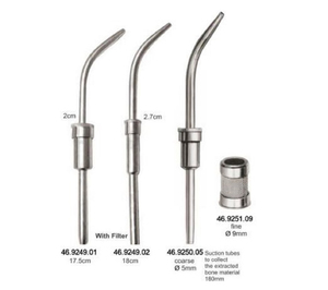 Instrument de rasage osseux pour implants dentaires, outil en acier inoxydable, collecteur chirurgical droit et incurvé au choix, collecteur osseux - Product Image 4