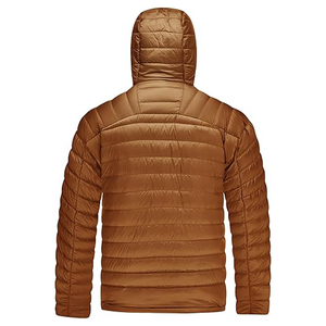 Chaqueta con capucha para hombre Resistente al agua Puffer Cremallera completa Chaqueta de invierno con capucha a prueba de viento Bolsillo con cremallera frontal Servicio OEM - Product Image 2