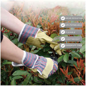 Precio al por mayor Guantes de trabajo de cuero de vaca de Split Garding Durabilidad y cómodos Guantes de seguridad para el trabajo pesado - Product Image 6