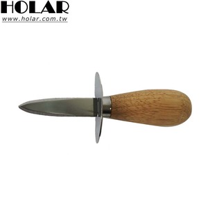 [Holar] Taiwan Made Premium Kitchen <b>Tool</b> Easy to Grip Stainless Steel with Wood Handle Oyster Knife - Product Image 1