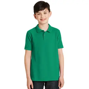 绿色马球t恤青年男孩夏季休闲上衣韩版时尚修身外套上衣男士夏季高尔夫衬衫2023新款