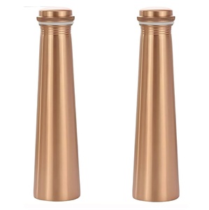 Proveedor al por Mayor de Botellas de Agua de Cobre Puro, Exportador de Botellas de Dormitorio con Diseño Martillado, Beneficios Ayurvédicos, Fabricante de la India - Product Image 2