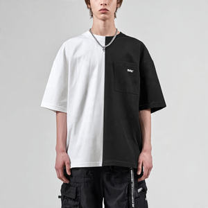 เสื้อยืดโอเวอร์ไซส์พิมพ์ลายสำหรับผู้ชาย ผ้าฝ้าย 100% น้ำหนักเบา ระบายอากาศได้ดี สไตล์สตรีทแวร์ - Product Image 2