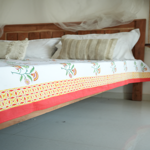 Luxury 3 Pcs Cotton Hotel Style Bedspread Set Soft Smooth Durable <b>Waterproof</b> Fabric Floral Leaves 400TC Therapy Folded - Product Image 4