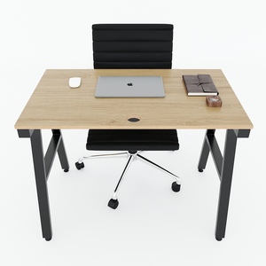 Aconcept HBAC033 100x60cm <b>Computer</b> <b>Desk</b> with Melamine Coated Plywood and Iron Legs - Product Image 4