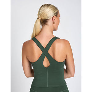 Haut de yoga athlétique de haute qualité pour femmes, t-shirt d'entraînement léger et extensible, vêtements de sport, fabrication OEM, marque privée, usine sur mesure - Product Image 4