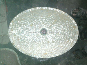 FWE-Lavabo de lavabo de nácar multicolor, mármol hecho a mano de excelente calidad para baño de hotel y hogar, venta al por mayor - Product Image 6