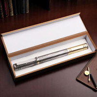 Stylo en acier de Damas, fait main, stylo en métal de luxe, instrument d'écriture fluide, pour le marché des cadres dirigeants, des entreprises et des cadeaux