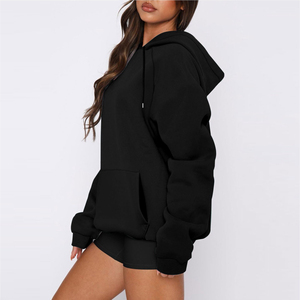 Top corto de primera calidad para mujer, diseño personalizado de gran tamaño, venta al por mayor, tops cortos de manga larga para mujer, sudaderas con capucha transpirables OEM - Product Image 3