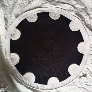 Cotton Rope Placemats Modern Floral Pattern <b>Rugs</b> Carpets Eco-Friendly Stain-Resistant Pet-Friendly Anti-Bacteria Non-Slip - Product Image 2