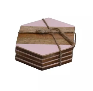Acacia Wood Joined <b>Coaster</b> <b>Sets</b> American Style Best Selling Resin Wood <b>Coaster</b> Table Top Accessories Low Price <b>Coasters</b> - Product Image 4