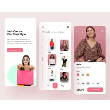 Trendy Vrouwen Winkelen App Design | Android Shopping Store App I Vrouwen Kleding App Design Tegen Redelijke Prijs