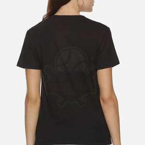 Alta calidad de manga corta Streetwear Heavyweight señoras camisetas Pakistán fabricante mujeres camiseta - Product Image 4