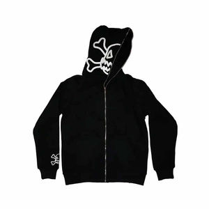 Nouveau design 2026, les plus vendus, sweats à capuche ninja unisexe à fermeture éclair intégrale, brodés, en molleton 100% coton, faible MOQ, vente en gros, pas cher - Product Image 1